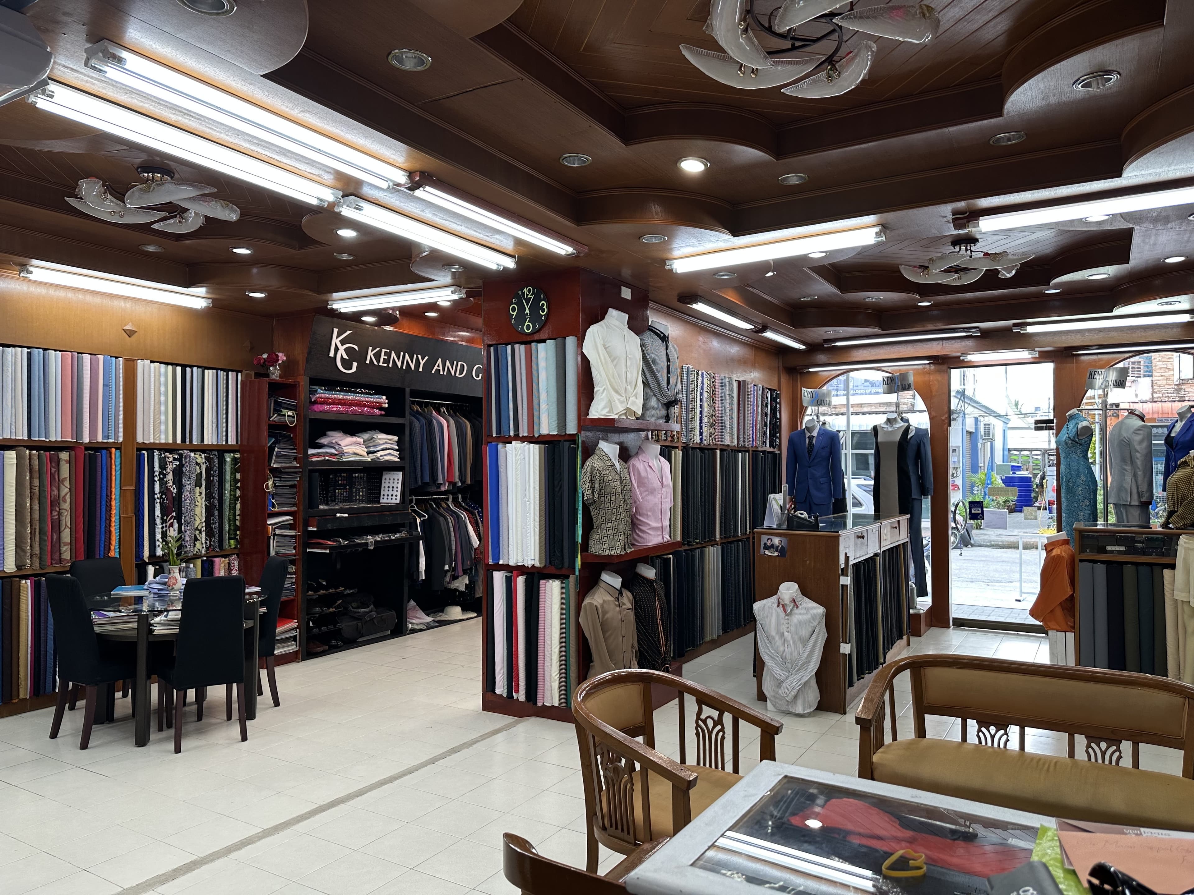 Inside the Kenny and Gita Tailor store in Kata, Phuket